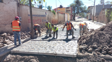 Pavement improvement begins in Nextipac, Jocotepec